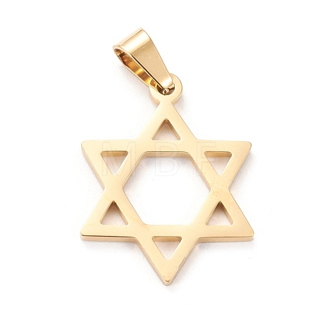 304 Stainless Steel Pendants STAS-J026-04G-1