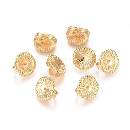 Brass Ear Nuts KK-L198-008G-1