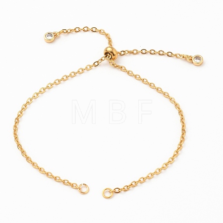Adjustable 304 Stainless Steel Cable Chain Slider Bracelet/Bolo Bracelets Making X-AJEW-JB00780-02-1