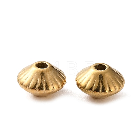 304 Stainless Steel Saucer Spacer Beads SA-L001-01G-01-1