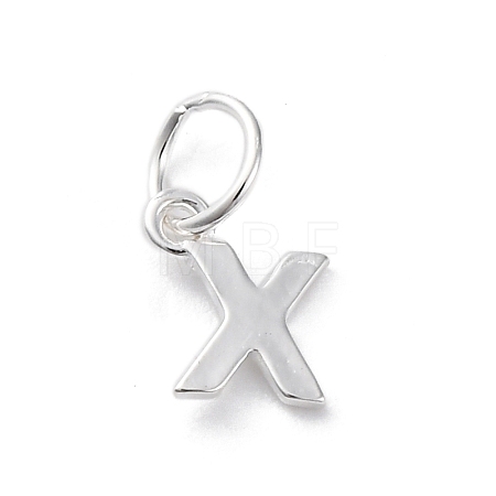 925 Sterling Silver Letter Charms LS-STER-C012-01S-X-1