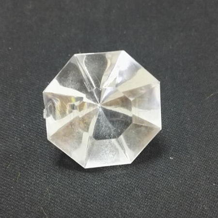 Acrylic Rhinestone Pointed Back Cabochons GACR-WH0001-01C-1