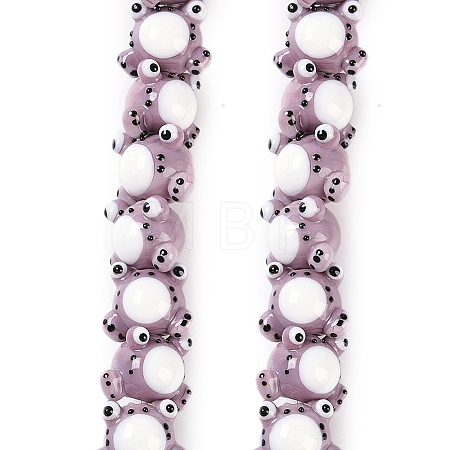 Handmade Lampwork Beads Strands LAMP-P066-07B-1