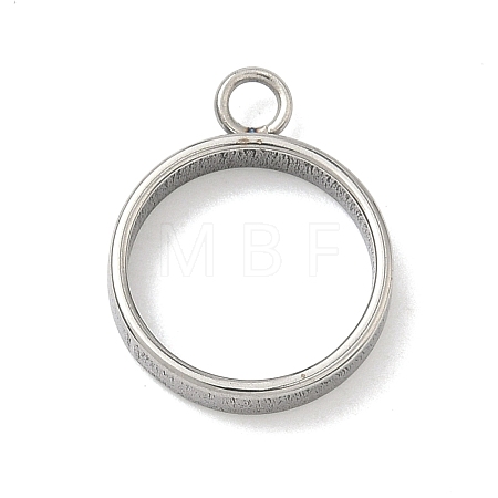 304 Stainless Steel Open Back Bezel Pendants STAS-B126-06A-P-1
