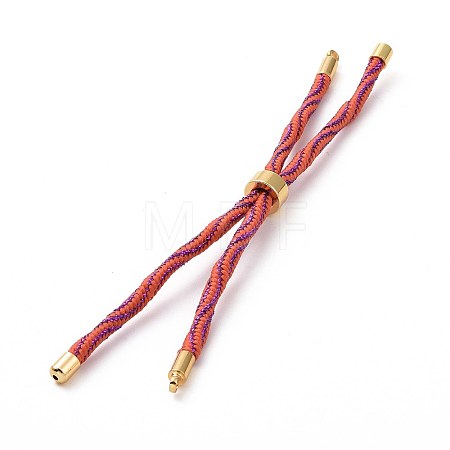 Nylon Cord Silder Bracelets MAK-C003-03G-18-1