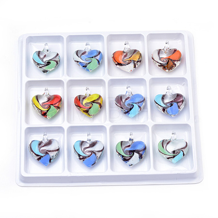 Handmade Lampwork Pendants LAMP-R138-09-B-1