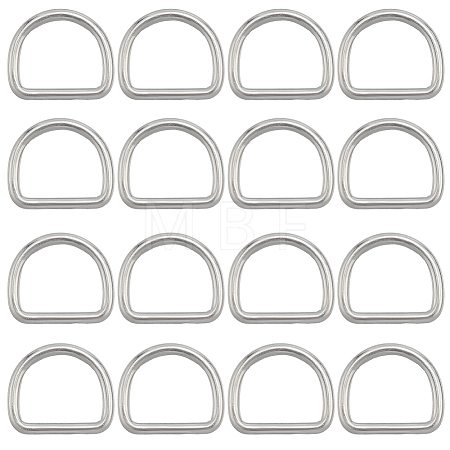 304 Stainless Steel D Rings STAS-CP0001-05B-1