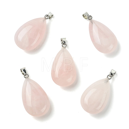 Natural Rose Quartz Pendants GG-K002-09C-1