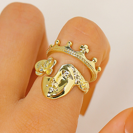 Brass Cuff Open Rings WG7BCD2-02-1