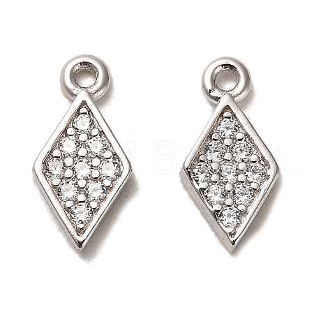 Rhodium Plated 925 Sterling Silver Pendant STER-H110-09P-1