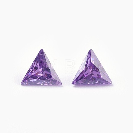 Cubic Zirconia Pointed Back Cabochons ZIRC-WH0001-A10-1