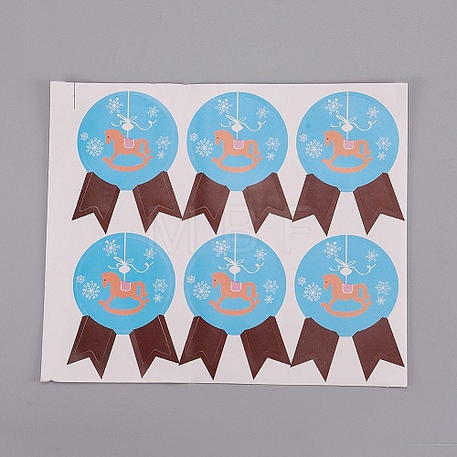 Coated Paper Decorations Stickers DIY-E009-H01-1