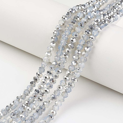 Electroplate Glass Beads Strands EGLA-A034-J10mm-M05-1