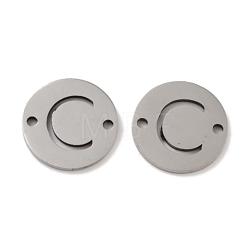 Non-Tarnish 201 Stainless Steel Hollow Flat Round Links FIND-R149-03C-P-1