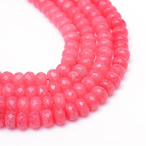 Natural White Jade Bead Strands G-R343-2x4-18-1