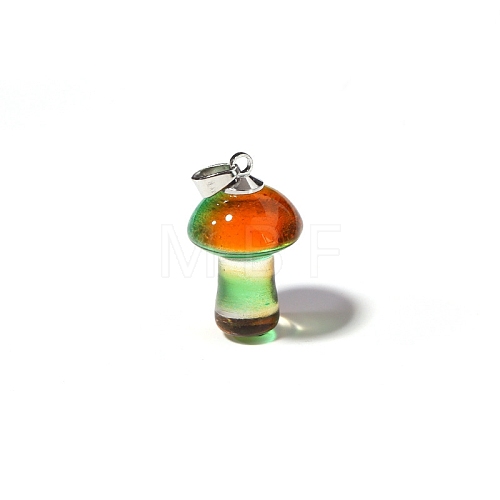 Lampwork Pendants MUSH-PW0001-007H-1