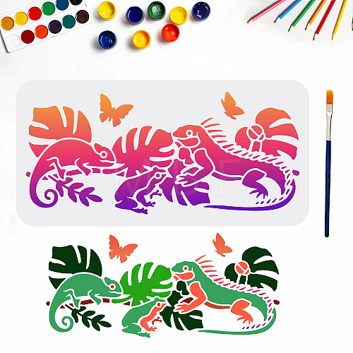US 1Pc PET Hollow Out Drawing Painting Stencils DIY-MA0001-16-1