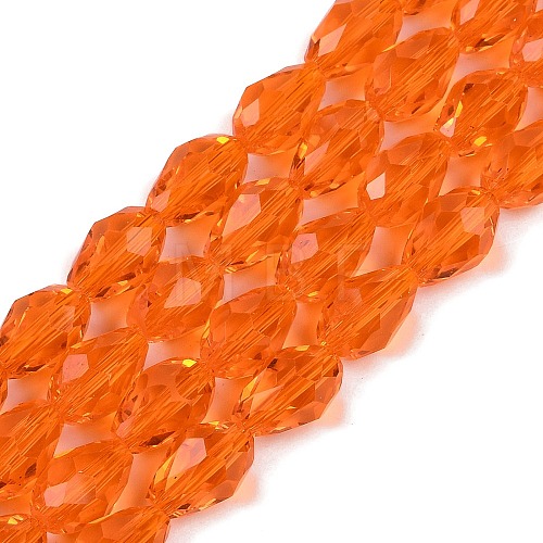 Transparent Glass Beads Strands EGLA-N013-T6mm-D09-1