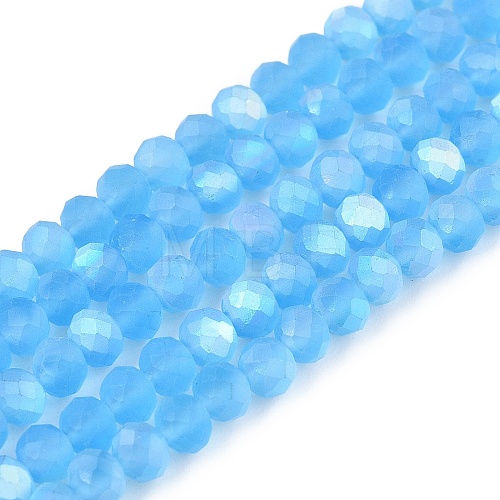 Transparent Glass Beads Strands EGLA-A044-T3mm-MB08-1