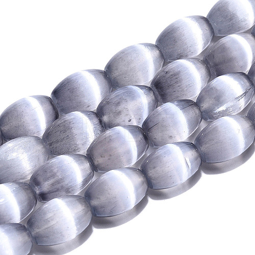 Dyed Natural Selenite Beads Strands G-T138-233B-1