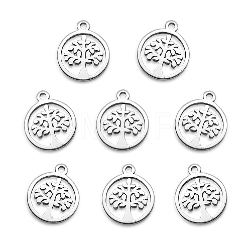 201 Stainless Steel Charms STAS-Q243-LM118-1-1