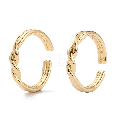 Brass Cuff Rings RJEW-H131-02G-1
