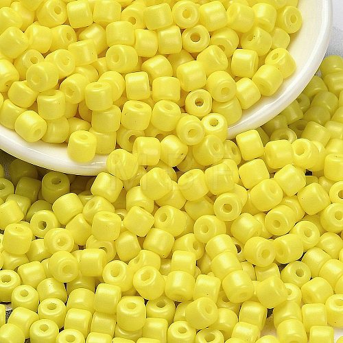 Baking Paint Pearlized Glass Seed Beads SEED-C001-04A-10-1