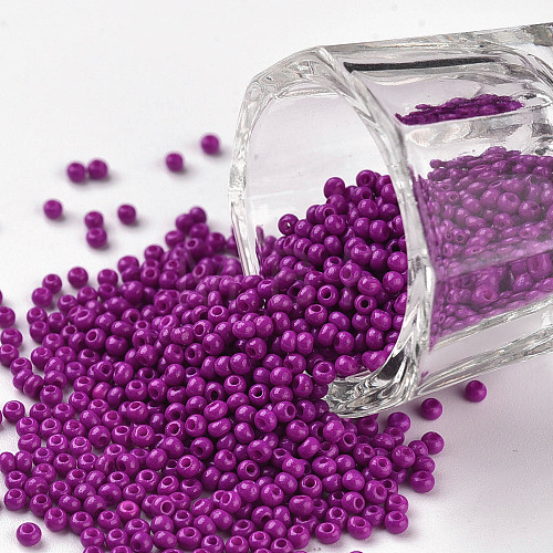 11/0 Grade A Baking Paint Glass Seed Beads X-SEED-N001-A-1073-1