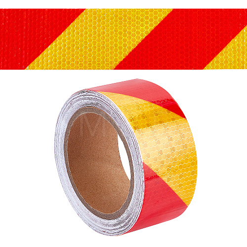 Waterproof EPT(Ethylene Propylene Terpolymer) & PVC Reflective Self-adhesive Tape DIY-WH0030-82A-1