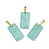 Natural Amazonite Faceted Pendants G-L623-03G-04-1