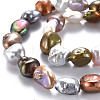 Natural Keshi Pearl Beads Strands PEAR-S021-234-3