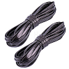 2 Bundles Flat PU Leather Braided Cord OCOR-CL0001-18B-1