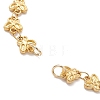 304 Stainless Steel Butterfly Link Chain Bracelet Making AJEW-JB01597-2