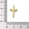 Brass Pave Cubic Zirconia Connctor Charms KK-M101-03C-G01-3