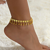 Brass Tassel Teardrop Charm Anklets XJ5134-1