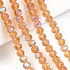 Electroplate Glass Beads Strands EGLA-A034-T2mm-L23-4