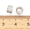 925 Sterling Silver Micro Pave Clear Cubic Zirconia Beads STER-B006-10B-P-2