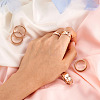 6Pcs 6 Size 201 Stainless Steel Grooved Finger Ring Settings FIND-YS0001-11-6