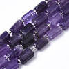 Natural Amethyst Beads Strands X-G-S345-8x11-004-1