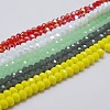 Electroplate Glass Bead Strands EGLA-J047-4x3mm-M-1