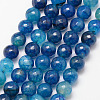 Natural Crackle Agate Bead Strands G-K166-07F-10mm-03-1