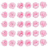 40Pcs Polyester Fabric Flowers FIND-CP0001-07B-1