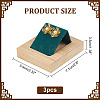 3Pcs 1-Slot Rectangle Wood Earring Display Stands EDIS-DR0001-06-2