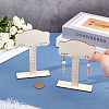 1 Set Wooden Earring Display Stands EDIS-BC0001-03-3