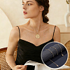 20Pcs Stainless Steel Round Snake Chain Necklaces with Ball NJEW-OC0001-08G-5