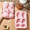 Skull Hand Brain Shaped Silicone Molds ST-CJ0043-058-4