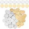 60Pcs 2 Colors Stainless Steel Pendants STAS-CY0001-11-1