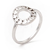 304 Stainless Steel Pad Finger Rings RJEW-A006-01P-2