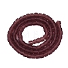 Transparent Frosted Glass Beads Strands GLAA-N072-01A-A17-2