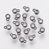 Brass Cubic Zirconia Charms ZIRC-P068-01B-1